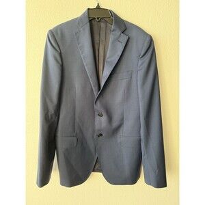 Il Lanificio Men’s Blue Suit Jacket 100% Pure Virgin Wool Size 46 Made In Italy
